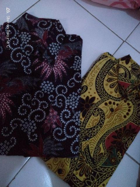 Bswart Batik Hrb026 Kenongo Hem Pendek Padi Pekalongan M L Xl Batik Pria Murah Modern