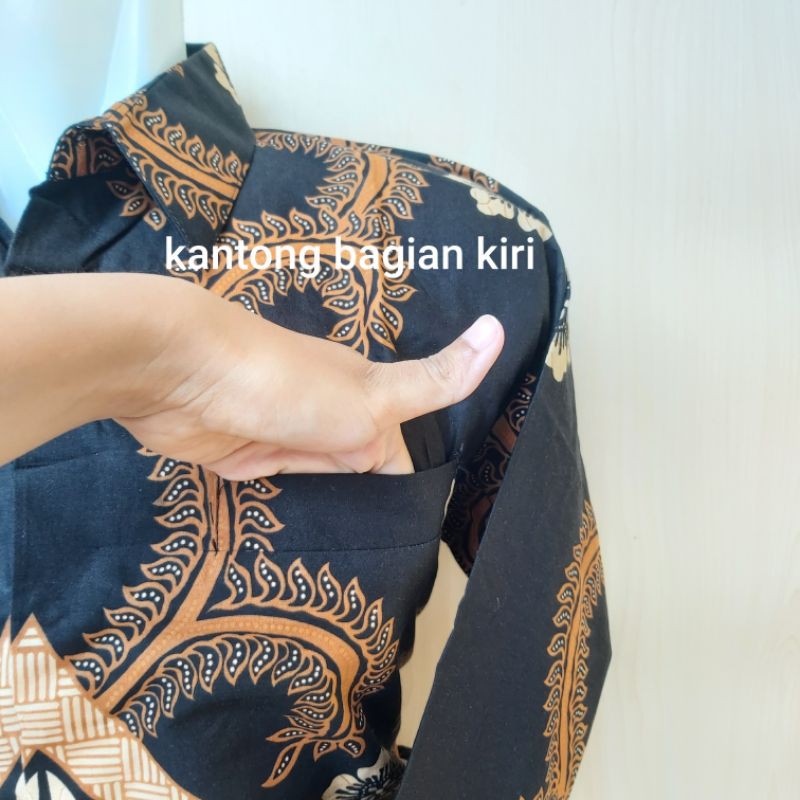 Batik Pria Lengan Panjang Lapis Furing Katun Premium