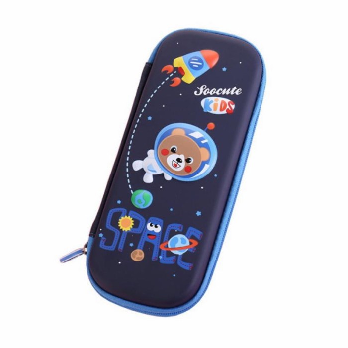 

(BISA COD) Tempat Kotak Pensil 3D Anak Motif Kartun Dino Unicorn - Astronaut Bear