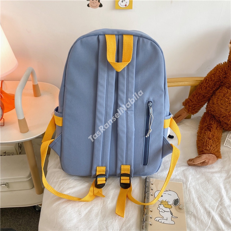 Tas Ransel Sekolah Anak Perempuan Korea SD SMP SMA Backpack Wanita Premium Murah Import