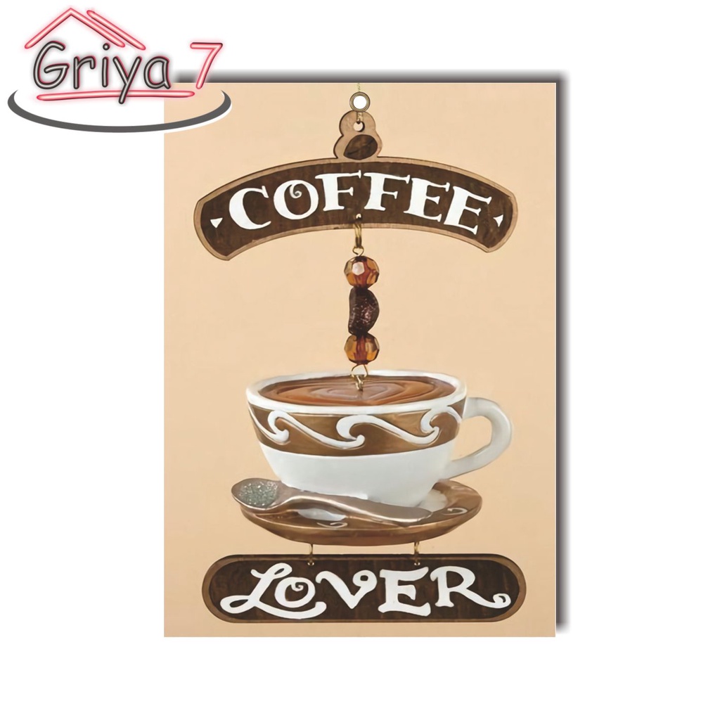 GRIYA 7 I HIASAN DINDING KAFE CAFE I KOPI LOVE VINTAGE RETRO 08