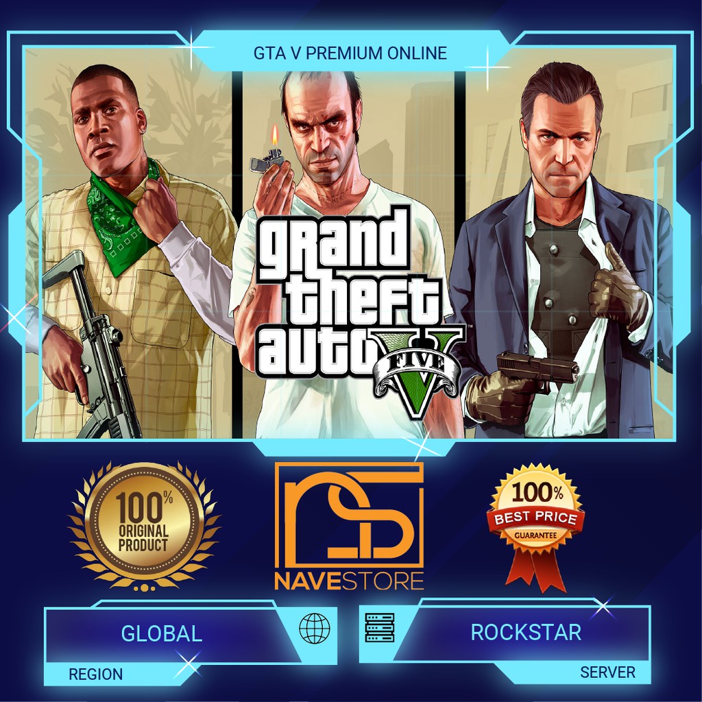 Grand Theft Auto V Gta V Pc Premium Online Original Key Shopee Indonesia