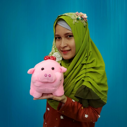 Boneka babi pita S murah TERLARIS bisa cod