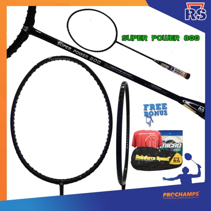 RS SUPER POWER 800 RAKET BADMINTON ORIGINAL