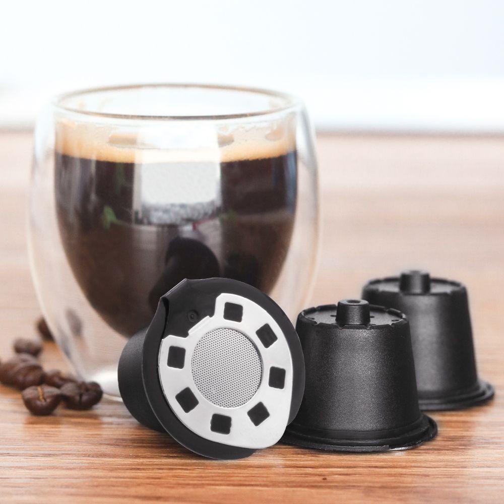 Nanas 3pcs Kapsul Kopi Rumah Espresso Coffee Crema Maker Reusable Pods Untuk Nespresso