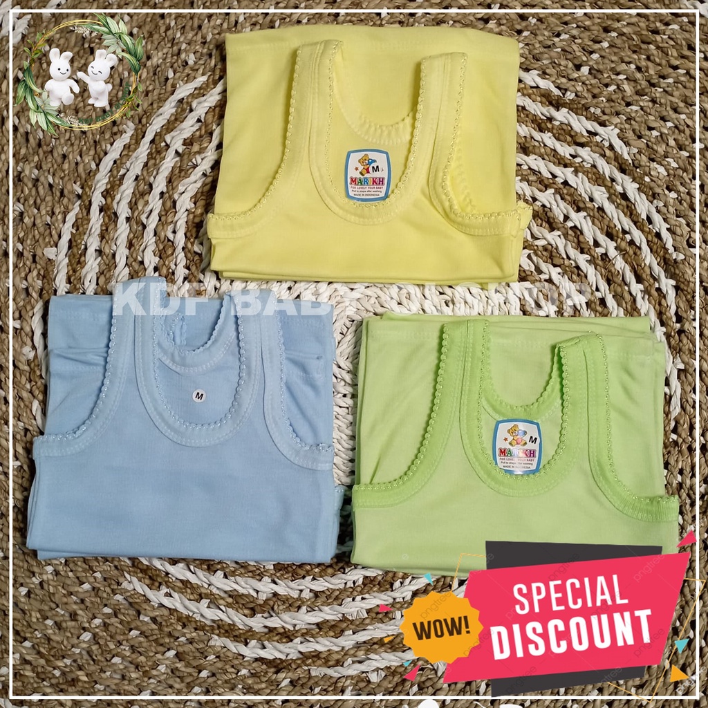 12 PCS KAOS DALEM ANAK,SINGLET ANAK WARNA CERAH HIJAU,BIRU,KUNING,USIA 3 BULAN- 1-23456 TAHUN