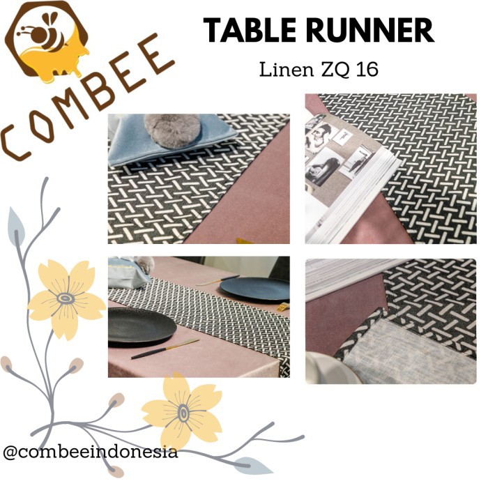 Table Runner / Hiasan Meja / Penghias / Aksesoris / Velvet / Bludru / Mewah /  - SZQ