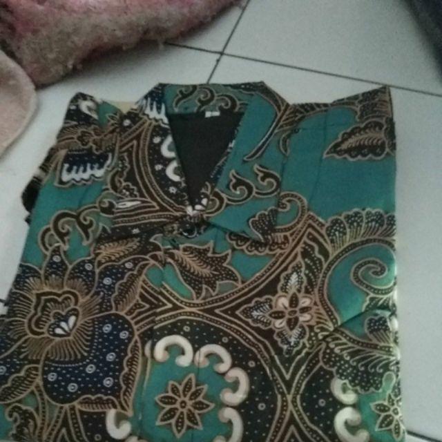 Kemeja Batik Tulis Berfuring Kombinasi Halus Tebal Adem Nyaman Di Pakai Fashion Pria Songket High Qc