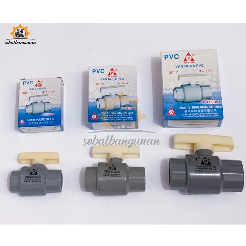 Ballvalve PVC 1/2” 3/4” 1” JIARONG / StopKran PVC 1/2” 3/4” 1” JIARONG
