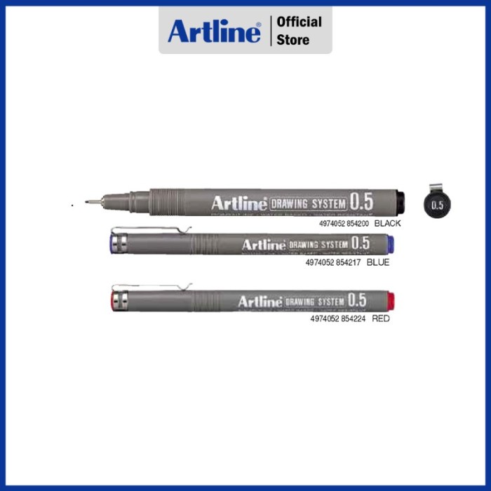 

Pendrawing- Pulpen Artline Drawing Pen 0.5Mm Ek-235 - Hitam -Drawing-Pen.