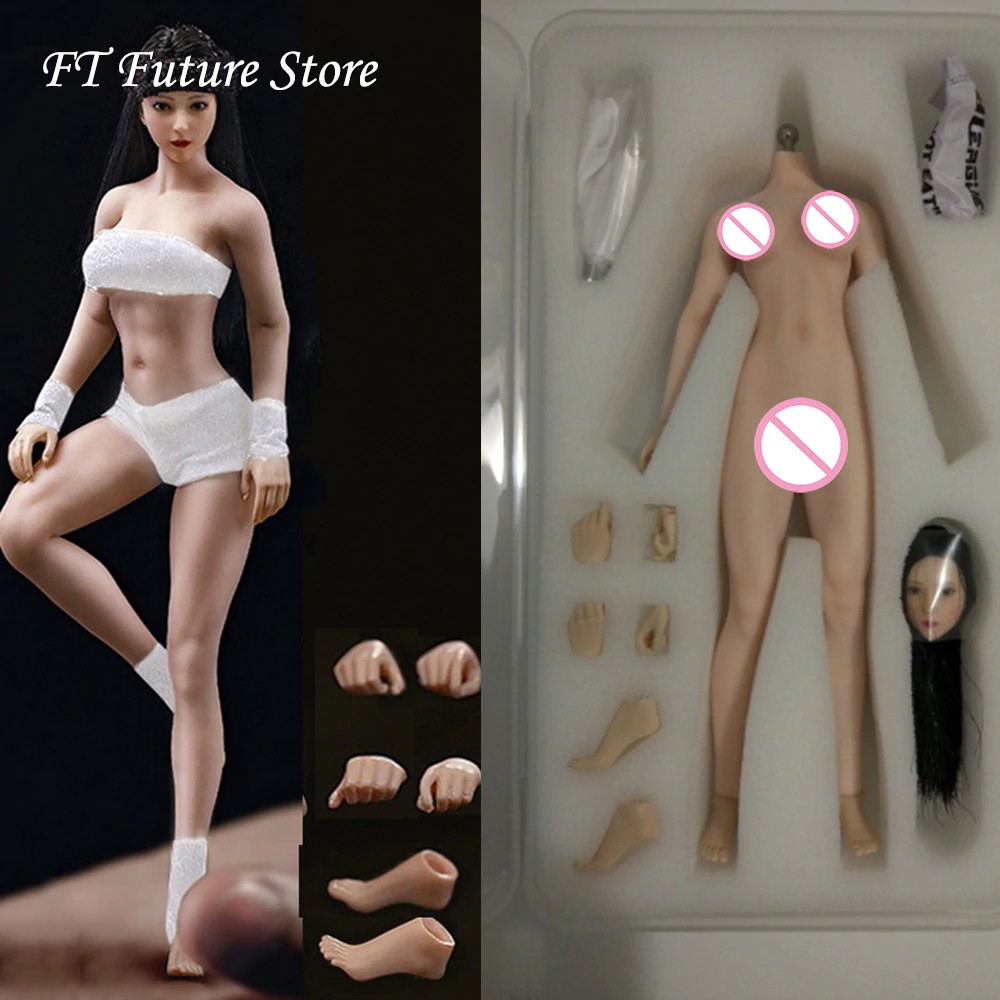 GROSIR 14.8cm TBLeague 1/12 Sexy Super-Flexible Full Set Female Seamless Body Head Sculpt Doll