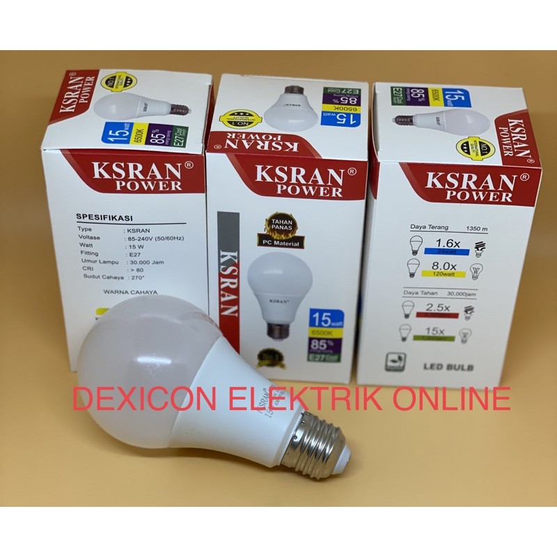 lampu led/KSRAN POWER BULB 15 watt/bohlam led/bohlam hemat energi/lampu bohlam led