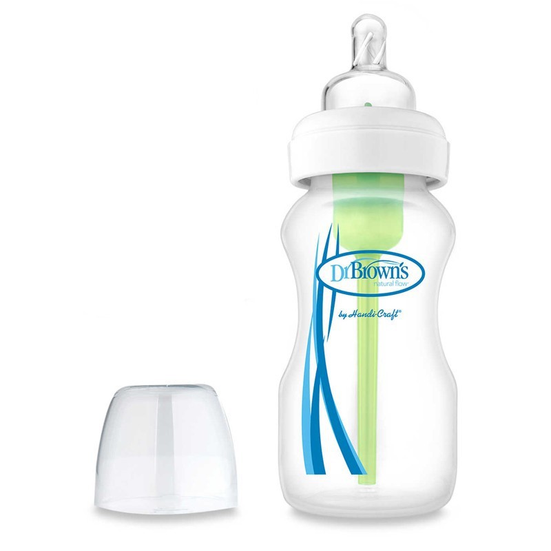 Dr. Brown's Options Wide Neck Glass Bottle (Tersedia varian Silicone Sleeve dan ukuran)