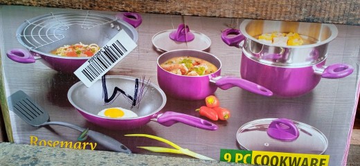 Supra Panci Cookware Set Rosemary 9 Pcs Teflon Set Tebal