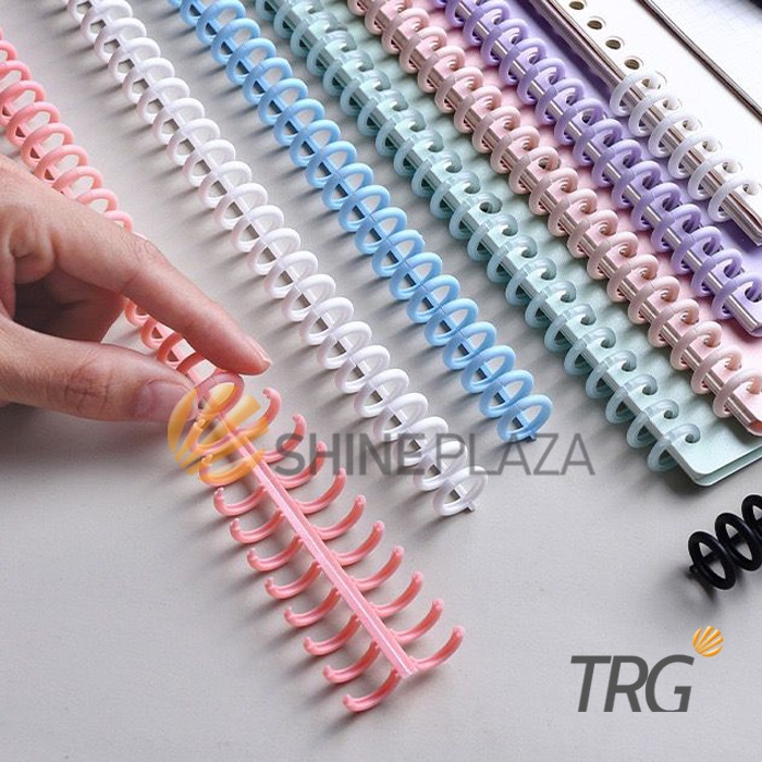 

DIY Spiral Ring Binder Loose Leaf 30 Holes Pastel Lucu A5 A4 B5 TRG