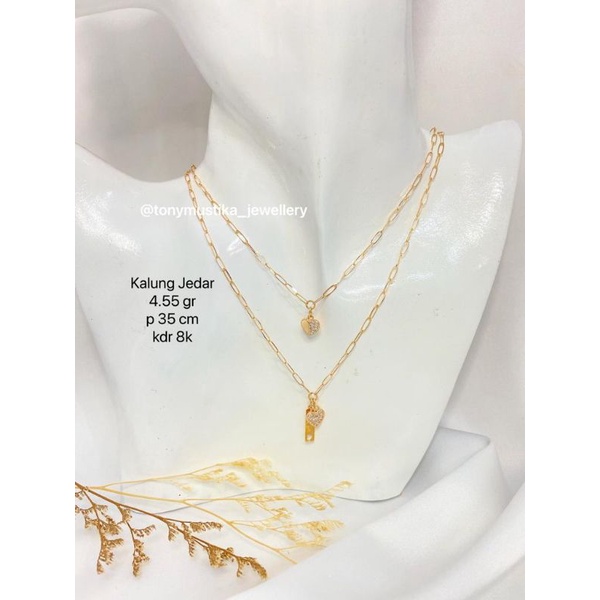 Kalung Jedar 2 Layer Kadar 8K