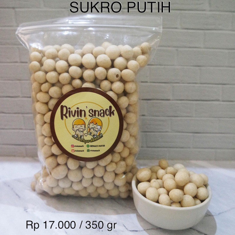 

KACANG SUKRO PUTIH / KACANG ATOM 250gr