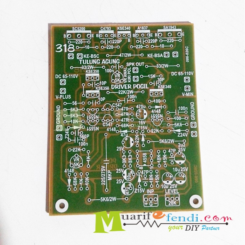 PCB Power Amplifier Driver Pogil Tulungagung 1708w 318
