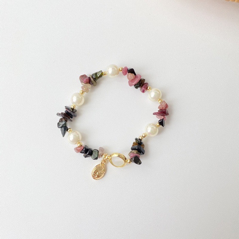 Aura Bracelet Gemstone Bracelet Gelang Wanita Batu Alam-Dark Purple