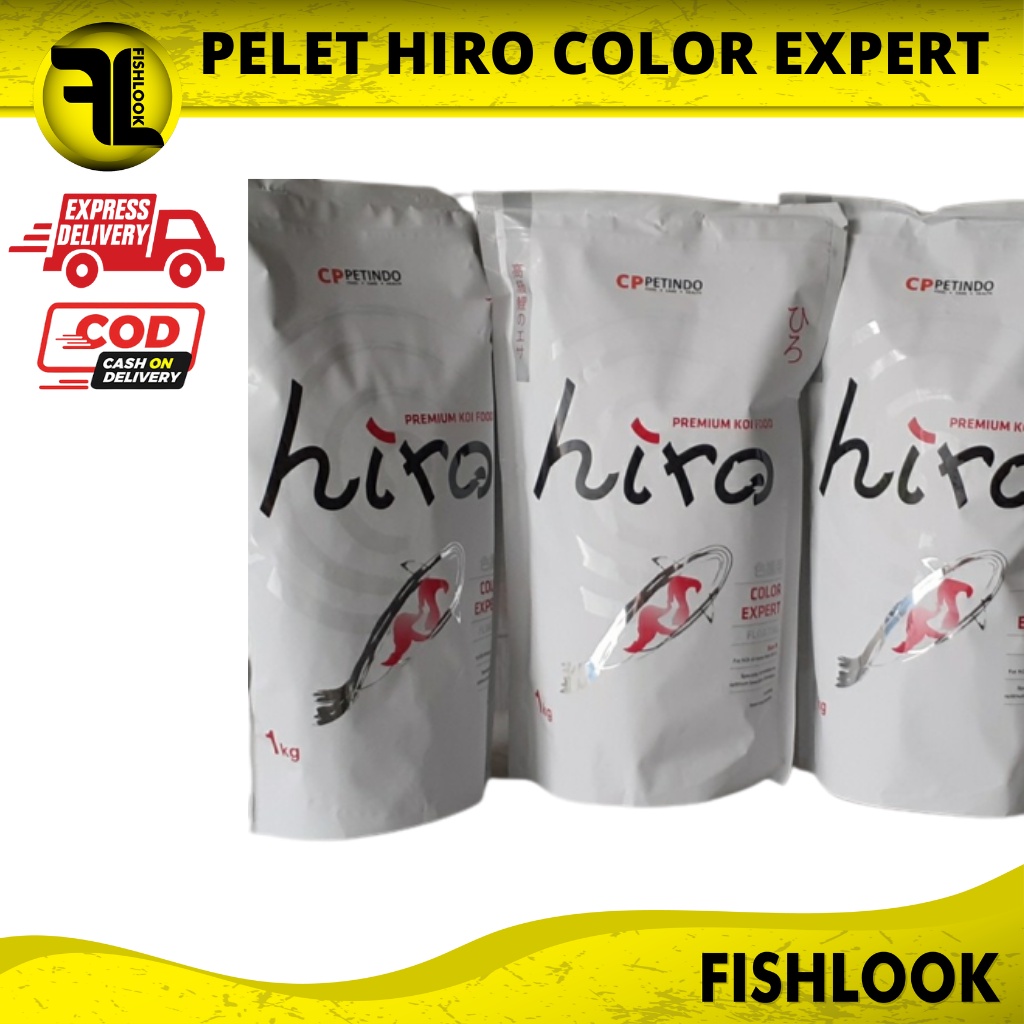 HIRO COLOR EXPERT makanan pakan pelet ikan koi fish food 1kg murah