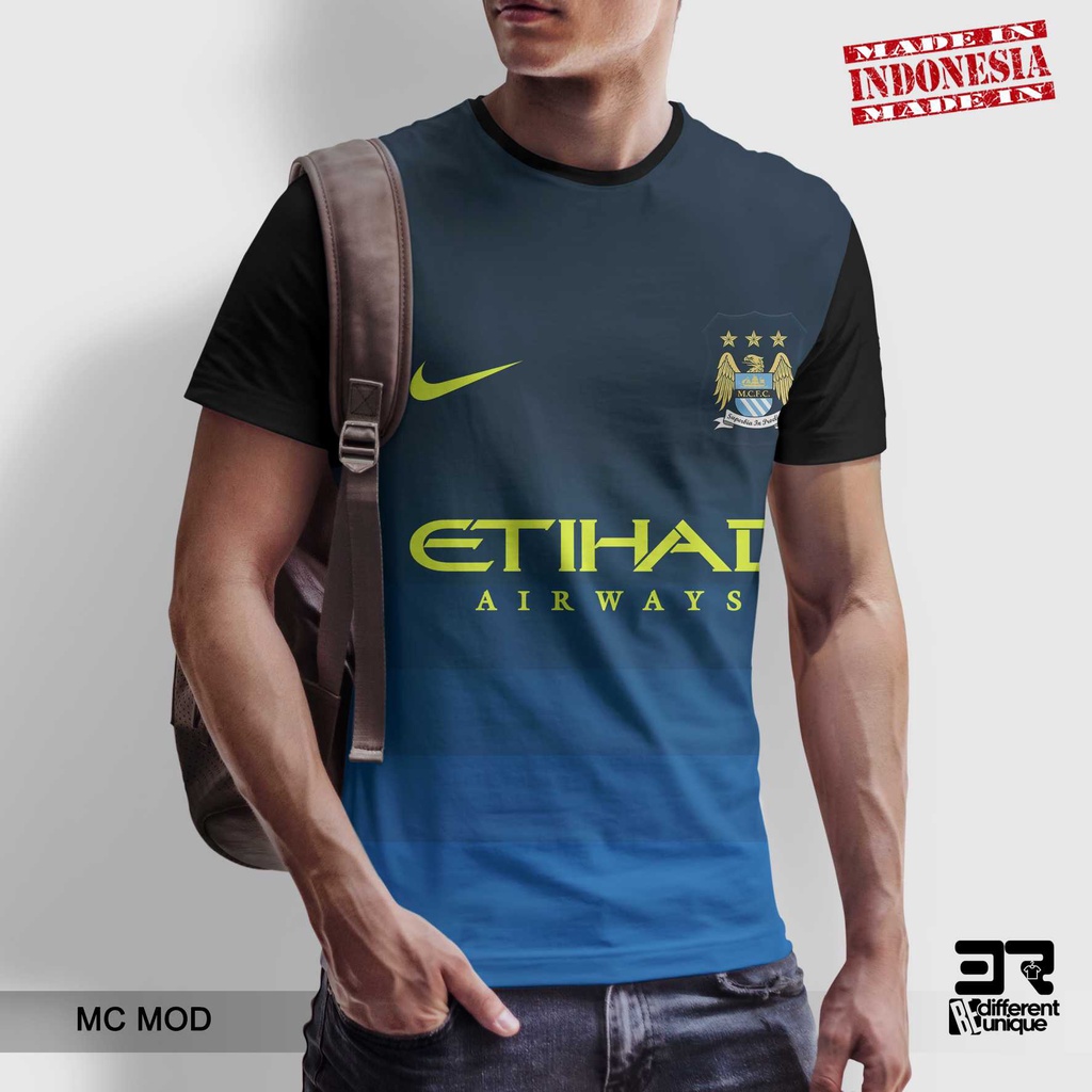 [ COD ] KAOS PRINTING GAMBAR TEAM SEPAKBOLA MANCHESTER CITY MOD - BAJU SEPAK BOLA DISTRO ORIGINAL MO