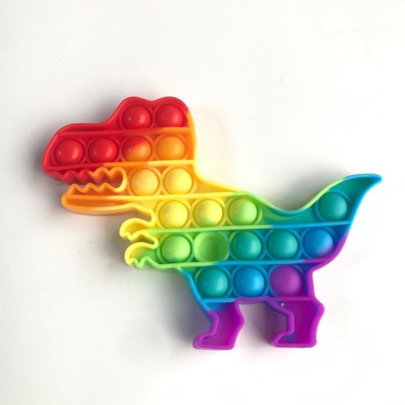 MAINAN POP IT RAINBOW Fidget push Pop itsFidget  toy Push bubble-2