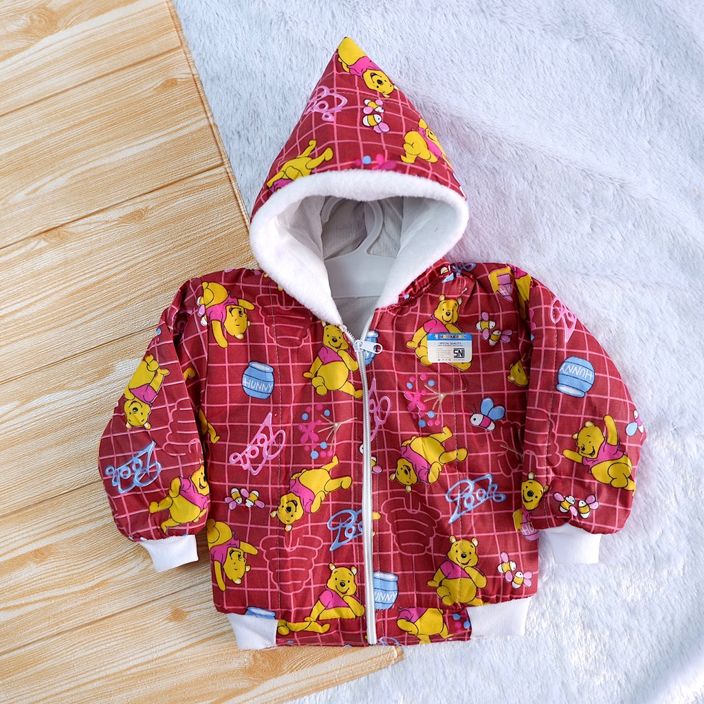 6-18 Bulan Jaket Bayi Perempuan & Laki Laki (Unisex). Sweater Baby Cewek & Cowok Musim Dingin Lucu & Murah-2