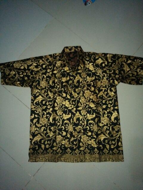 Kemeja Batik Pria Lengan Panjang Bakung