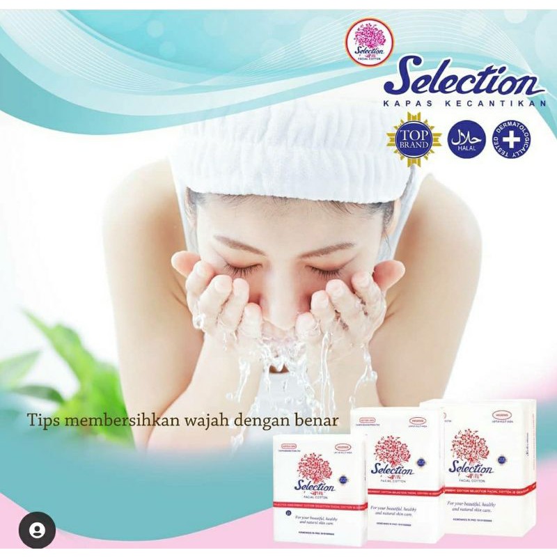 Kapas Selection Facial Cotton Round Kapas Tipis Toner Pembersih Wajah Bulat | Kotak | Cotton Bud