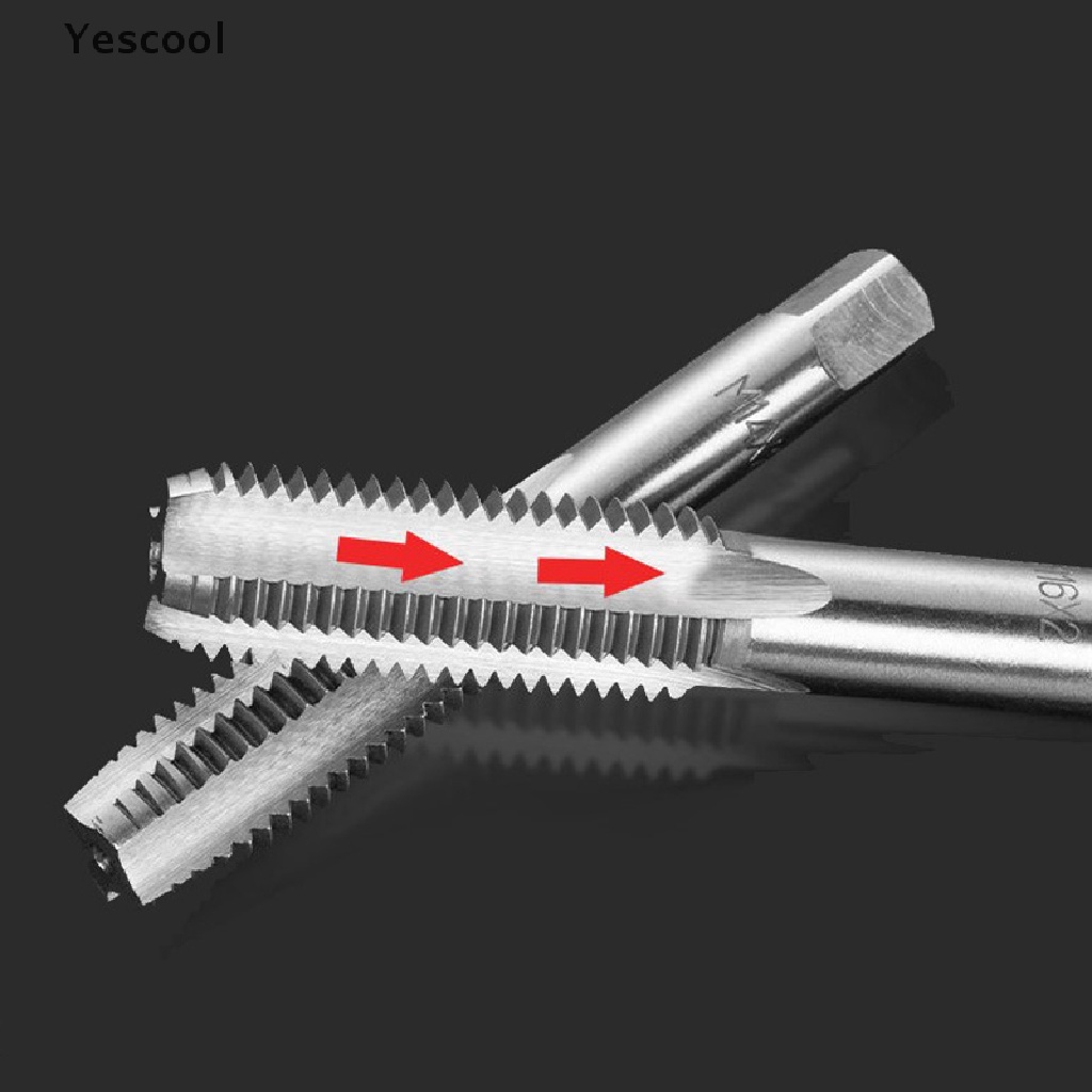 Yescool Set Mata Bor Ulir Sekrup M3 / M4 / M5 / M6 / M8 Adjustable Bits