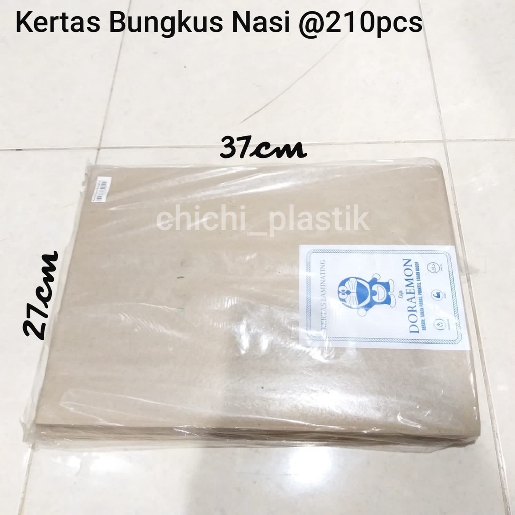 Kertas bungkus nasi / kertas coklat / kertas minyak / kertas pembungkus makanan