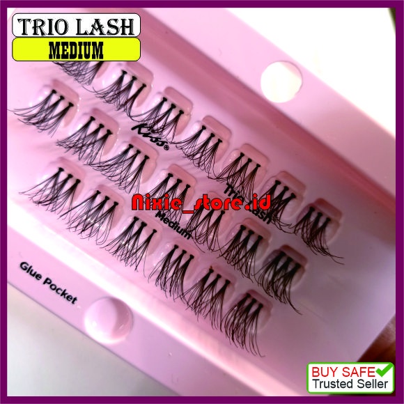 Eyelash Extension Bulumata tanam TRIO LASH RIngan Natural Kulaitas Export