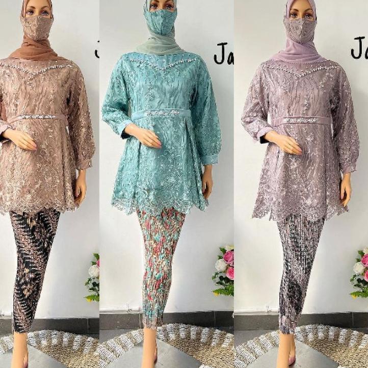 Harga Spesial.. Shabira Tunik > Setelan Kebaya Burkat / Kebaya Tunik / Kebaya Remaja / Kebaya Modern