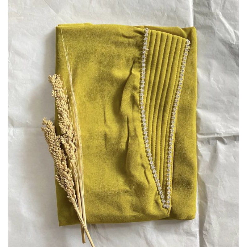 Pashmina Instan Tali Ped Busa Swarosky Diamond Super Pasmina Payet Pashtan Bando Realpicture PashmiaLesty-Lime