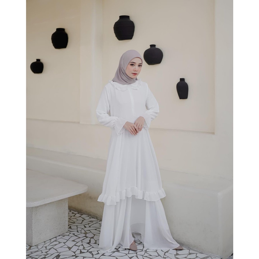 Azima Dress dewasa terbaru kekinian hits harga promo bahan ceruty babydoll lapis full asahi allsize