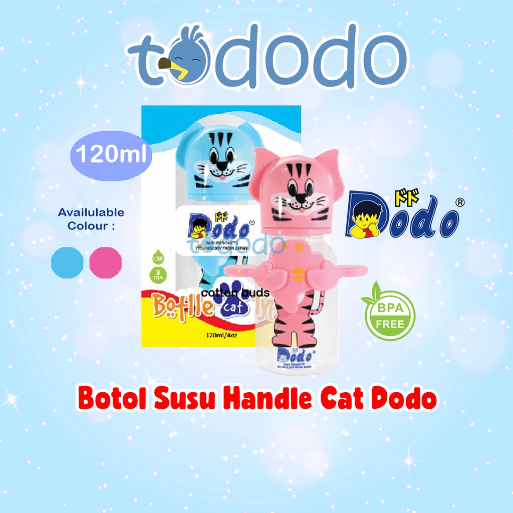 Botol Minum Anak Cat Pegangan Dodo / Bottle With Handle 120ml