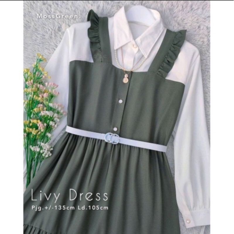 GAMIS REMAJA TERBARU/LIVY DRESS/KOREAN