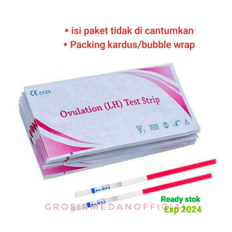 TEST OVULASI MASA SUBUR - OVULATION TEST LH TEST STRIP PENDETEKSI MASA SUBUR COCOK UNTUK PROMIL