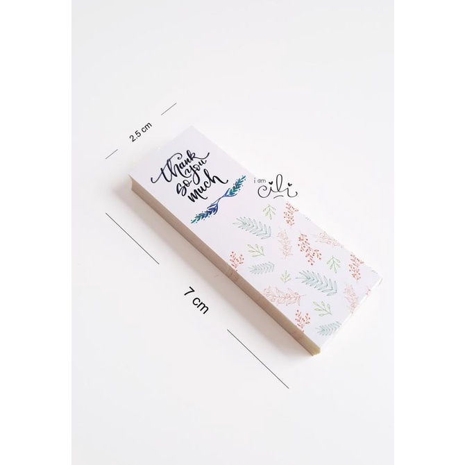 

] (SN032) Stiker MINI Thank You So Much