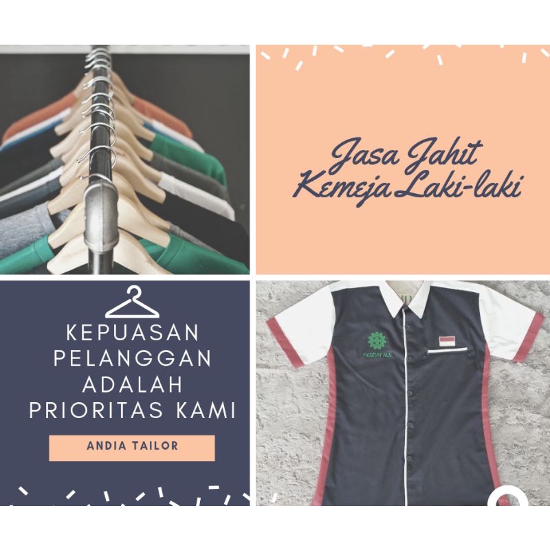 Jasa Jahit Baju Kemeja Laki-laki Andia Tailor