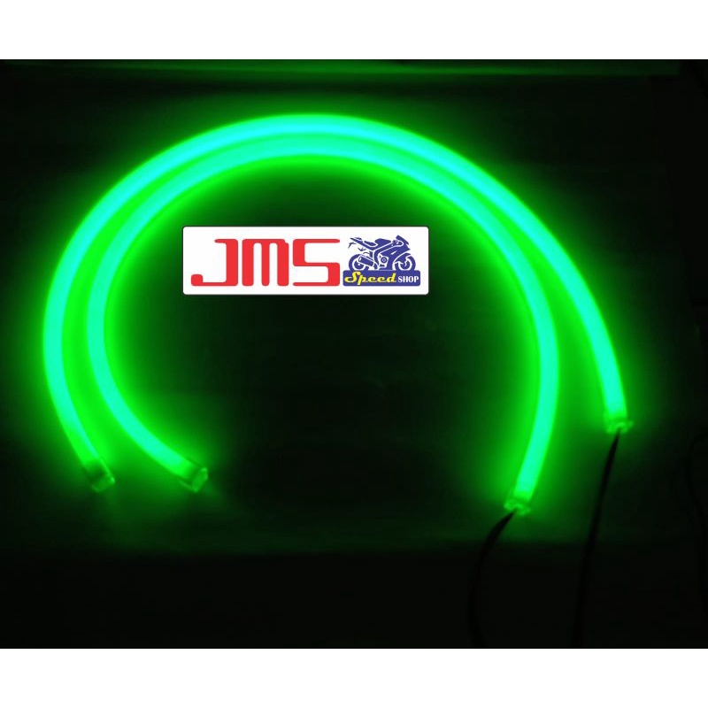 lampu alis drl led bull aes ukuran 30/60 cm putih biru merah hijau universal nmax aerox pcx vario fu