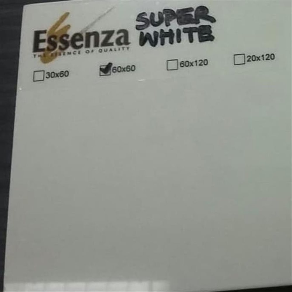 GRANIT TILE ESSENZA CLASSIC SUPER WHITE 60X60 POLISHED