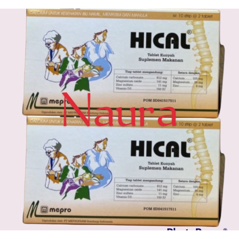Hical Vitamin kalsium ibu hamil