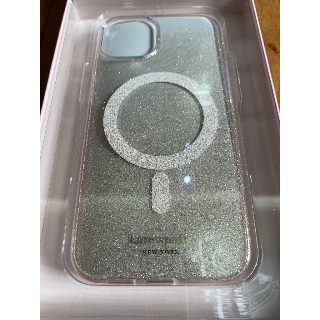 Kate Spade MagSafe Case for iPhone 13 Pro - Hollyhoch/ChampOGlitter