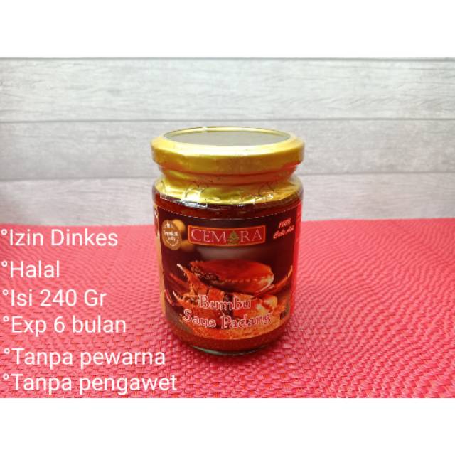 

Bumbu kepiting saus padang merk cemara
