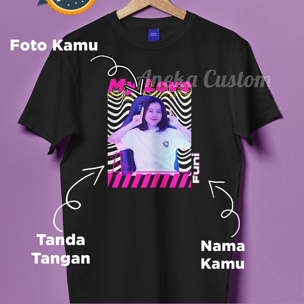 Kaos Custom Kekinian Bisa Request Foto