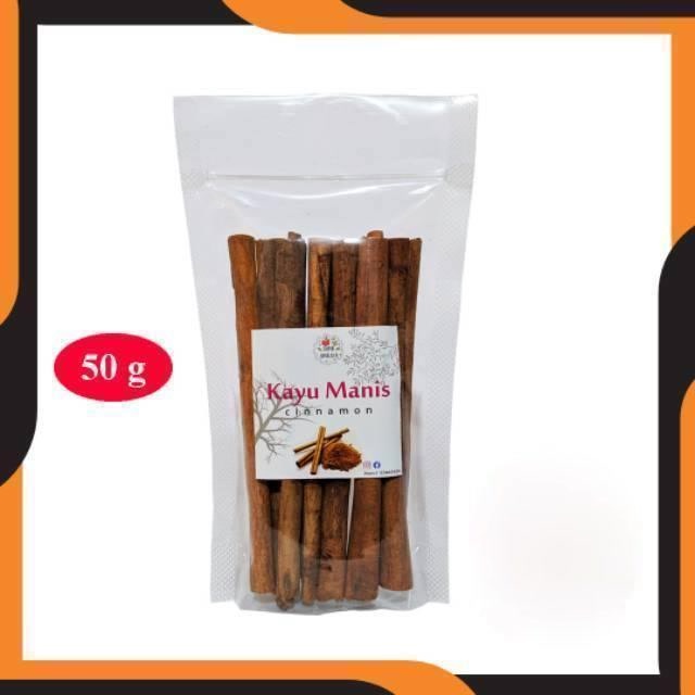 

KAYU MANIS 50 G ASLI REMPAH CINNAMON STICK ROLL BATANG 100% PREMIUM QUALITY HERBAL