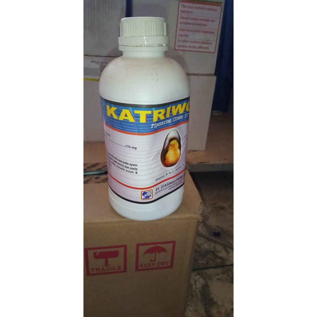 KATRIWORM ORAL 1 liter (piperazine citrate ) obat cacing spt vermixon