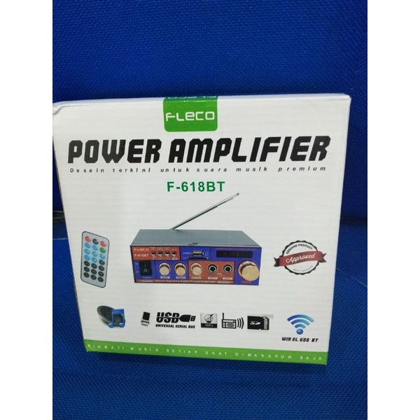 AMPLIFIER FLECO F-616 / F-618 BT AC / DC