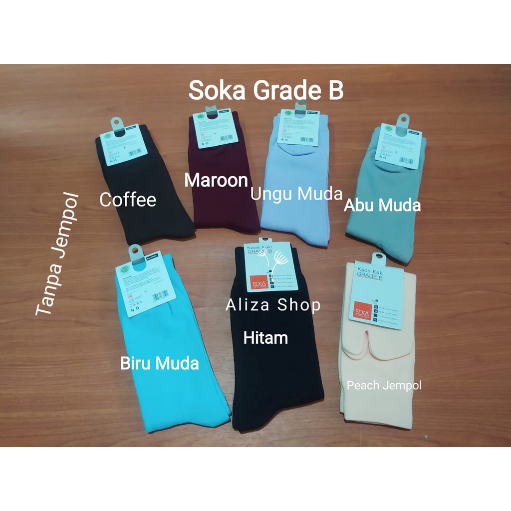 Soka EcoSock  - Kaos Kaki Motif dan Polos Grade A dan B